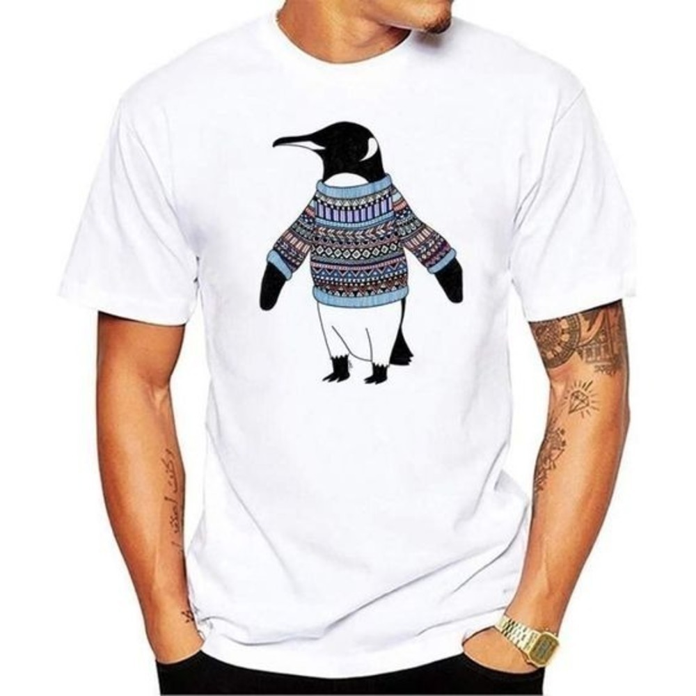 Summer Penguin Tshirt Fashion Novelty Unisex Tshirt Gift For Fan - Picture 1 of 4